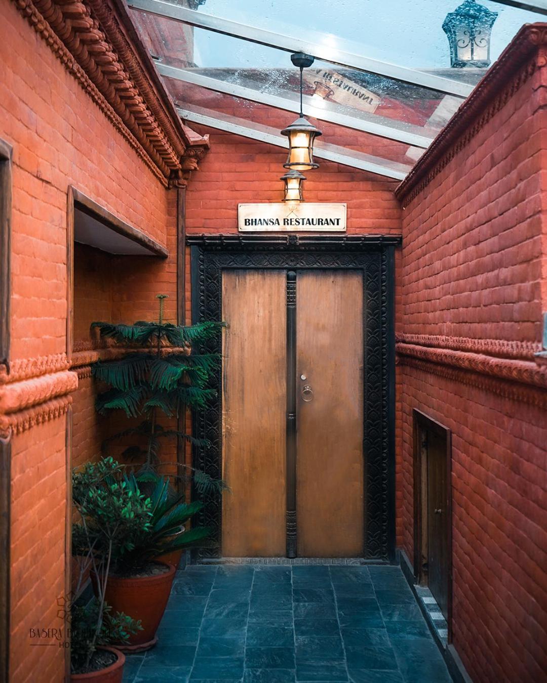Basera Boutique Hotel Katmandu Eksteriør bilde Entrance to the restaurant