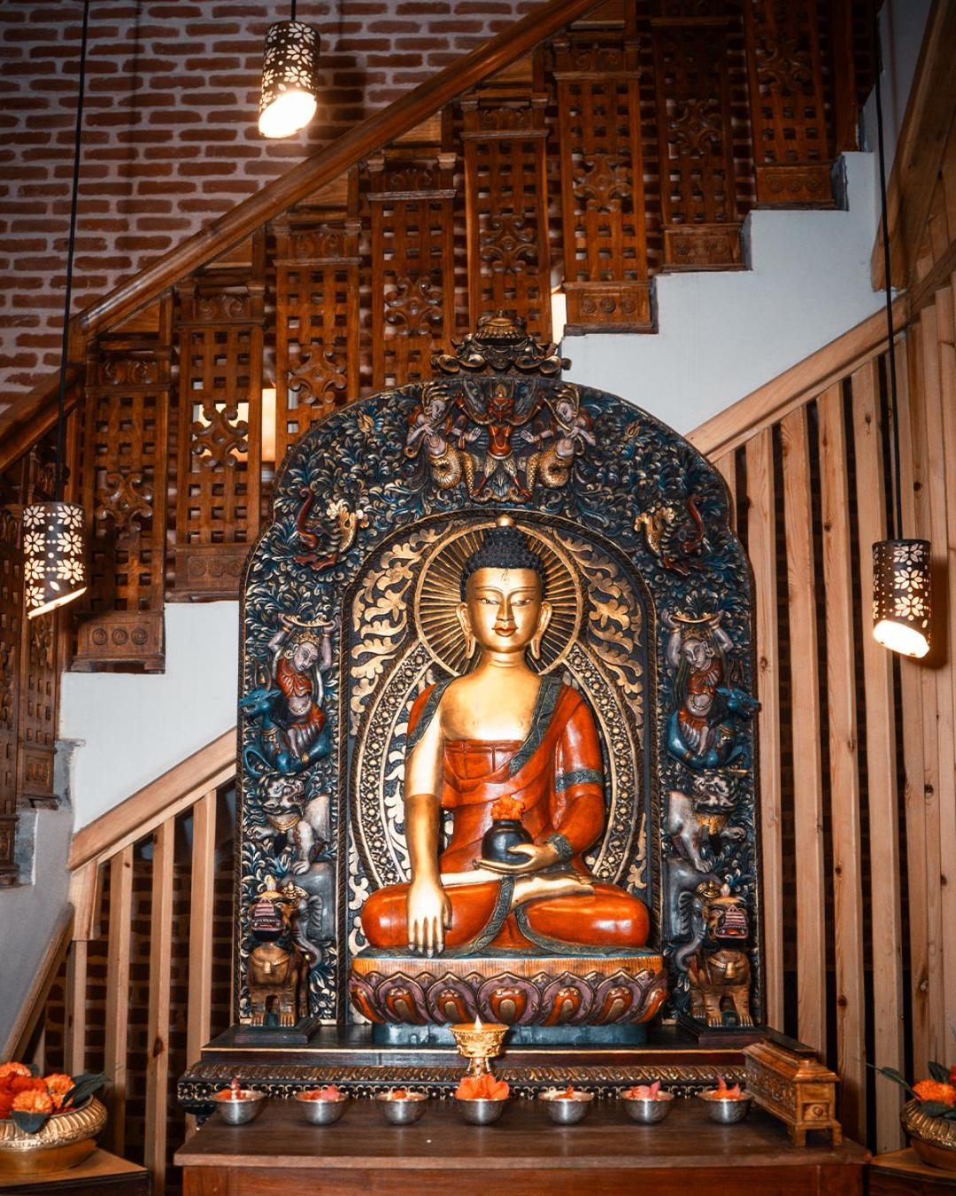 Basera Boutique Hotel Katmandu Eksteriør bilde The Buddha